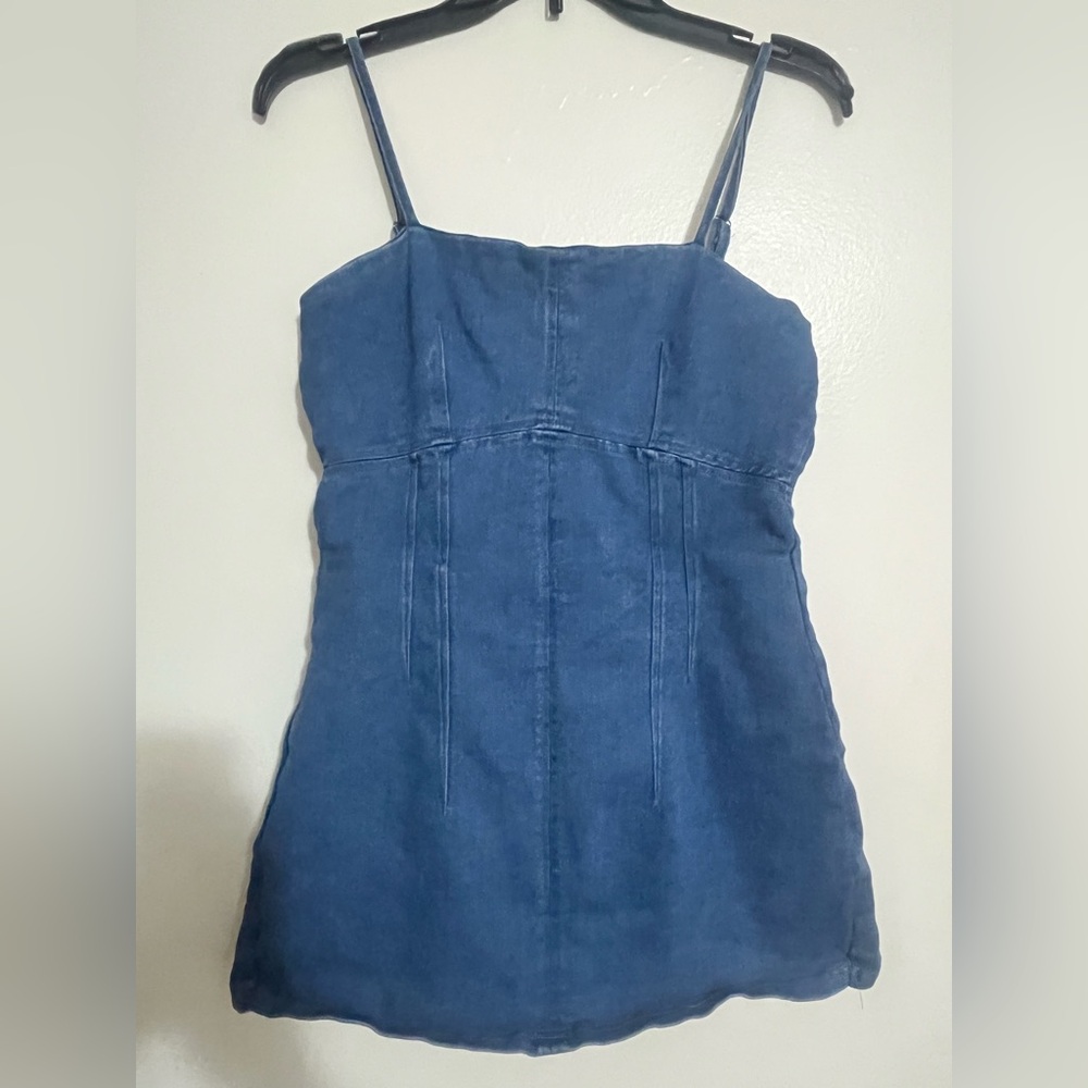 Blue Denim Women's Dress Skort (dress with shorts)